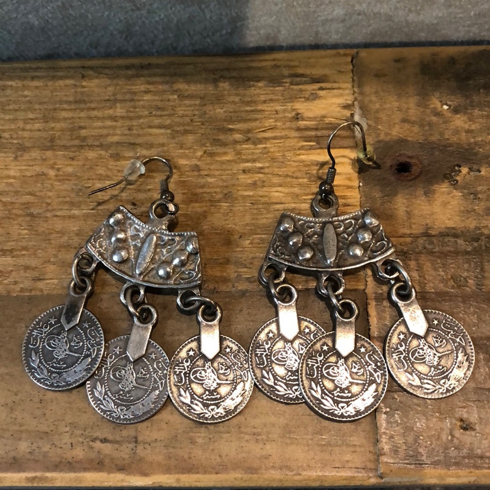 Free People Silver-Tone Coin Dangle Earrings